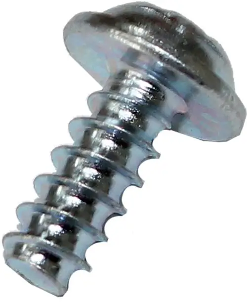 Metallene Schraube mit flachem Kopf und Gewinde, geeignet für verschiedene Befestigungsanwendungen. Von der Marke Wolf, ideal für zahlreiche Montageprojekte.